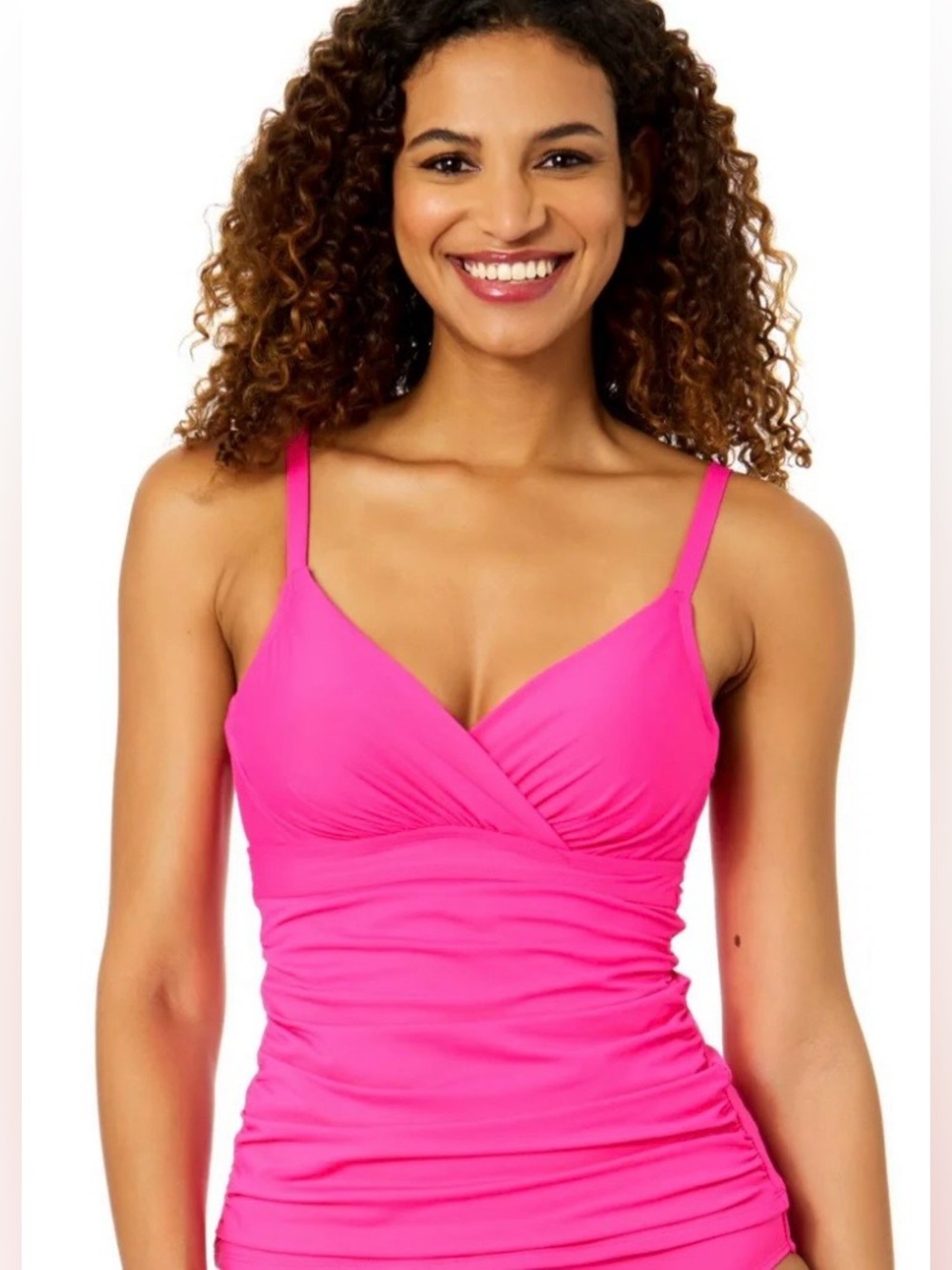 Anne Cole Orchid Twist Front
Underwire Tankini Swim Top - Picture 2 of 8